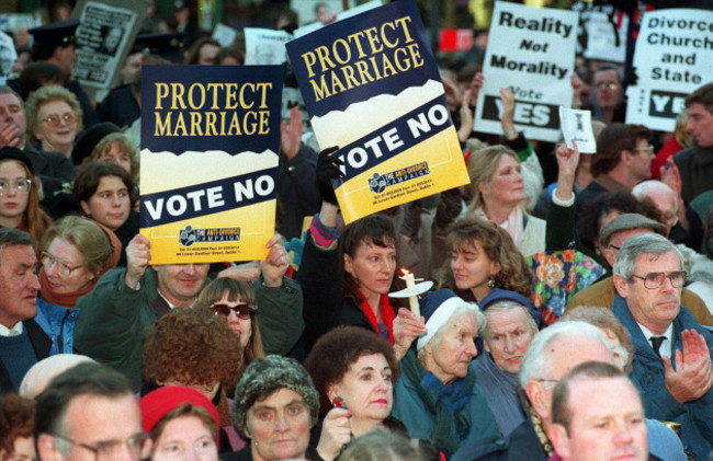 a-rally-organised-by-the-anti-divorce-lobby-in-dublin-those-for-and-against-turned-out-for-the-demonstration-in-dublin-in-advance-of-the-referendum-vote-at-present-ireland-is-the-only-country-in-the