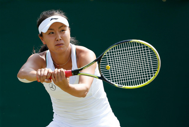 file-photo-dated-30-06-2014-of-chinas-shuai-peng-in-action-against-czech-republics-petra-kvitova-during-day-eight-of-the-wimbledon-championships-at-the-all-england-lawn-tennis-and-croquet-club-wimb