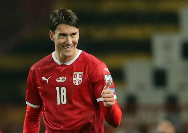 soccer-football-world-cup-uefa-qualifiers-group-a-serbia-v-azerbaijan-rajko-mitic-stadium-belgrade-serbia-october-12-2021-serbias-dusan-vlahovic-celebrates-scoring-their-first-goal-reu