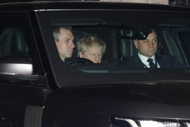 prime-minister-boris-johnson-leaving-the-houses-of-parliament-london-after-he-delivered-a-statement-to-mps-in-the-house-of-commons-on-the-sue-gray-report-picture-date-monday-january-31-2022