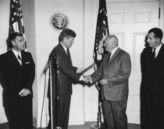 president-kennedy-attends-a-presentation-of-an-outstanding-record-citation-to-harry-j-anslinger-former-commissioner-of-narcotics-937am-president-john-f-kennedy-shakes-hands-with-former-commissio