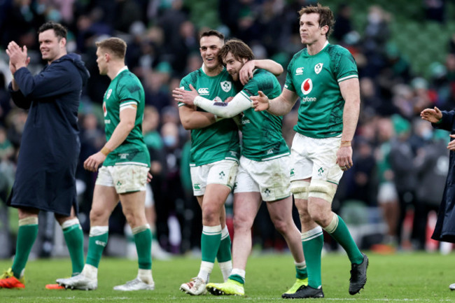 mack-hansen-celebrates-after-the-game-with-james-hume