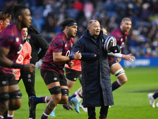 bt-murrayfield-stadium-edinburgh-scotland-uk-5th-feb-22-guinness-six-nations-scotland-vs-england-match-england-head-coach-eddie-jones-during-pre-match-warm-up-credit-eric-mccowatalamy-live-news