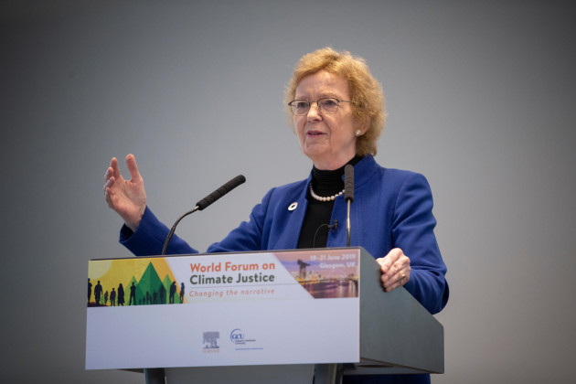 former-irish-president-dr-mary-robinson-addresses-leading-climate-change-academics-at-the-world-forum-on-climate-justice-at-glasgow-caledonian-university-glasgow