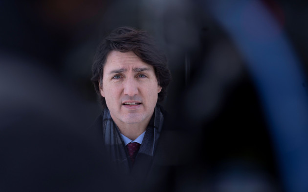 canadas-prime-minister-justin-trudeau-who-said-that-he-had-tested-positive-for-coronavirus-disease-covid-19-participates-in-a-media-availability-held-at-a-location-which-is-not-being-made-public