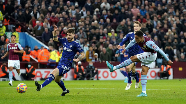 aston-villas-jacob-ramsey-scores-their-sides-second-goal-of-the-game-during-the-premier-league-match-at-villa-park-birmingham-picture-date-wednesday-february-9-2022