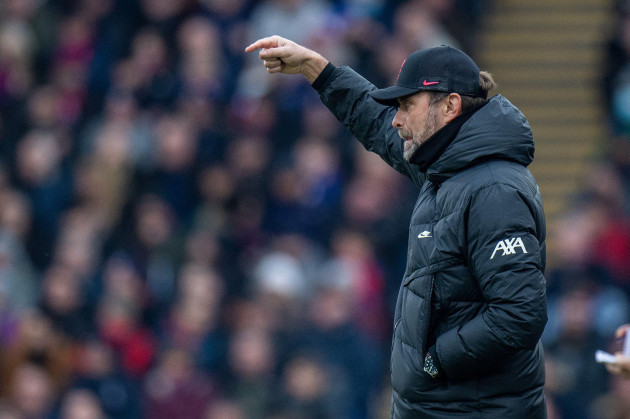 london-england-january-23-manager-jurgen-klopp-of-liverpool-during-the-premier-league-match-between-crystal-palace-and-liverpool-at-selhurst-park-on-january-23-2022-in-london-united-kingdom-ph