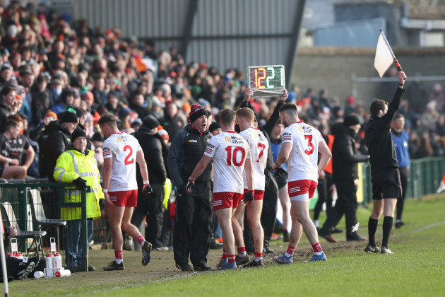 four-tyrone-players-are-shown-a-red-card-for-their-involvement-in-the-scuffle