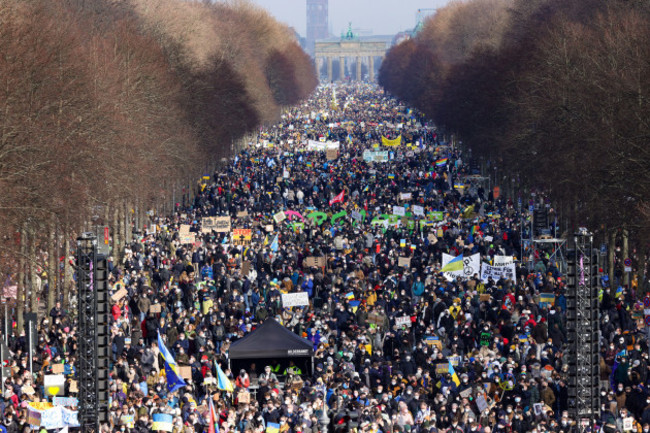 masses-gathered-along-june-17-street-to-protest-against-the-russian-invasion-to-ukraine-in-berlin-germany-february-27-2022-thousands-in-the-german-capital-waved-ukrainian-national-flags-and-chante