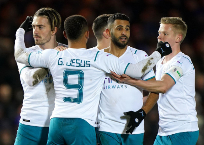 manchester-citys-riyad-mahrez-centre-celebrates-scoring-their-sides-first-goal-of-the-game-during-the-emirates-fa-cup-fifth-round-match-at-the-weston-homes-stadium-peterborough-picture-date-tue