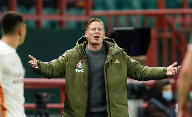 moscow-russia-21st-oct-2021-lokomotiv-moscows-head-coach-markus-gisdol-reacts-in-the-2021-22-uefa-europa-league-group-e-football-match-against-galatasaray-at-rzd-arena-credit-mikhail-japaridze