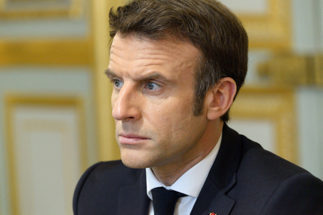 french-president-emmanuel-macron-takes-part-in-a-video-conference-of-g7-leaders-on-ukraine-at-the-elysee-palace-in-paris-on-february-24-2022-russia-has-launched-an-invasion-of-ukraine-in-the-early-h