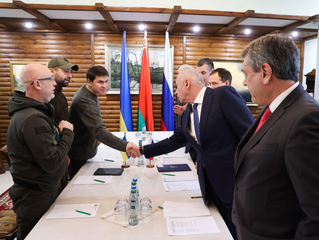 brest-region-belarus-march-3-2022-ukraines-defence-minister-oleksii-reznikov-davyd-arakhamia-chairman-of-the-faction-of-the-servant-of-the-people-political-party-in-the-ukrainian-parliament-v