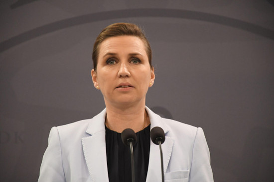 copenhagendenmark-10-february-2022denamrk-prime-minister-ms-mette-frederiksen-holds-joint-press-conference-with-her-minister-for-defence-on-her-lfet-morten-bodskov-and-on-her-right-jeppe-kofod-miis