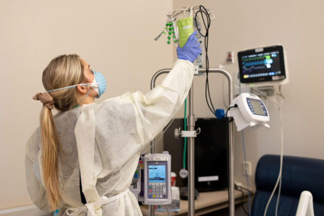 brooke-cobb-rn-administers-a-monoclonal-antibody-treatment-to-a-patient-who-is-being-treated-for-the-coronavirus-disease-covid-19-at-the-childrens-hospital-of-georgia-in-augusta-georgia-u-s-j