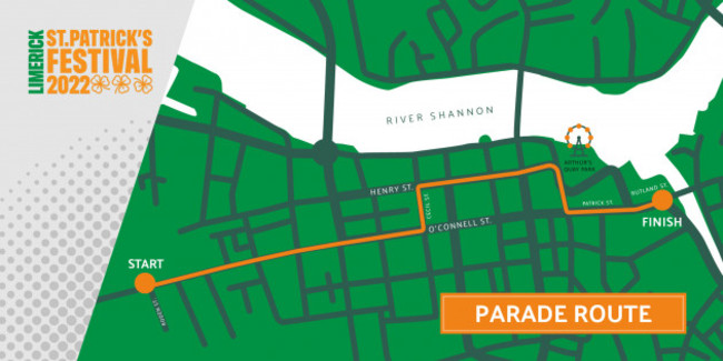 limerick-st.-patricks-day-parade-2022-route