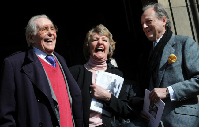 file-photo-dated-160310-of-left-right-peter-otoole-penelope-keith-and-peter-bowles-after-the-service-of-celebration-and-thanksgiving-for-the-life-of-writer-keith-waterhouse-at-st-pauls-church