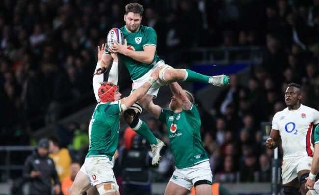 josh-van-der-flier-and-finlay-bealham-lift-iain-henderson