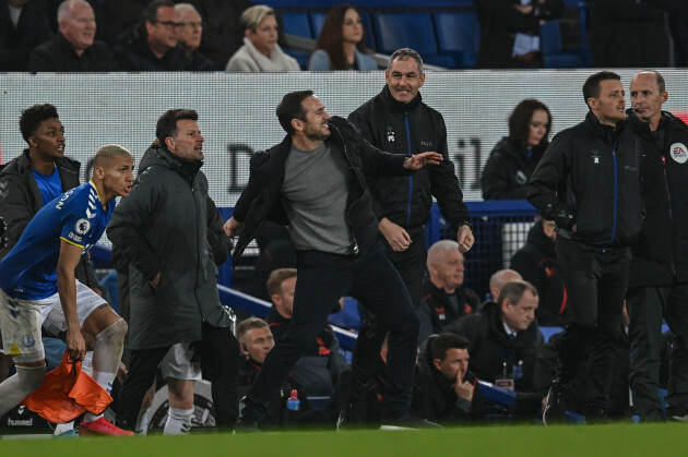 Liverpool-UK-Mar 17-2022-Frank-Lampard-Manager-Everton-punches-air-a-Everton-Win-1-0-in-Liverpool-UK-at-3172022-Photos- via Craig thomasnews-imagessipa-usa -кредит-сипа