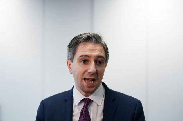 minister-for-higher-education-simon-harris-speaking-to-media-at-the-launch-of-the-national-rollout-of-the-innovation-exchange-at-the-guinness-enterprise-centre-dublin-picture-date-thursday-february