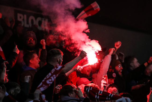 sligo-rovers-fans-celebrate-a-goal