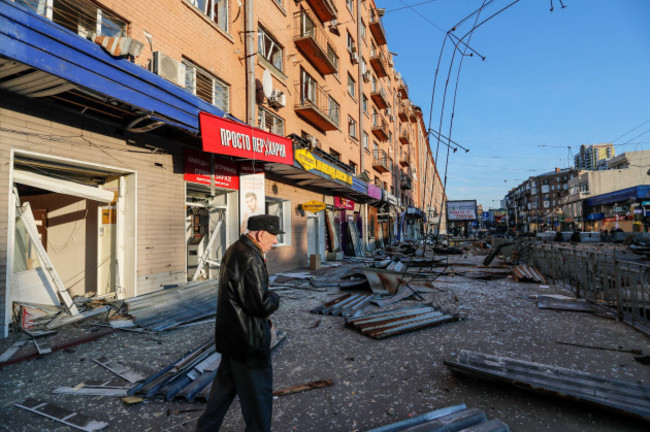 kyiv-kyiv-ukraine-19th-mar-2022-an-elderly-man-is-seen-walking-among-the-debris-of-a-damaged-residence-by-artillery-attacks-in-kyiv-amid-russian-invasion-credit-image-daniel-ceng-shou