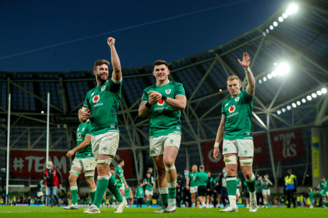 caelan-doris-dan-sheehan-and-kieran-treadwell-celebrate-after-the-game