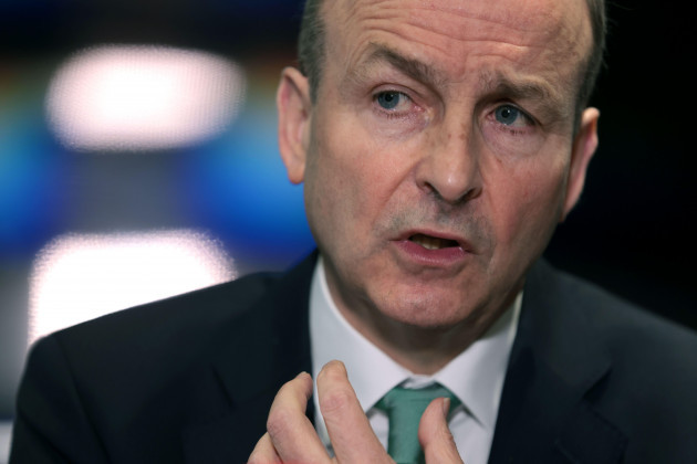 taoiseach-micheal-martin-speaking-at-a-press-conference-during-his-visit-to-the-us-for-st-patricks-day-picture-date-wednesday-march-16-2022