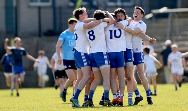 niall-kearns-darren-hughes-conor-mccarthy-gary-mohan-and-conor-mcmanus-celebrate-with-michael-bannigan-at-the-final-whistle