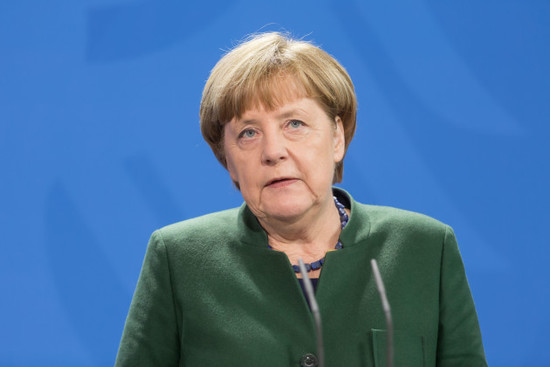 berlin-germany-jan-30-2017-chancellor-of-the-federal-republic-of-germany-angela-merkel-during-a-joint-briefing-with-president-of-ukraine-petro-poroshenko