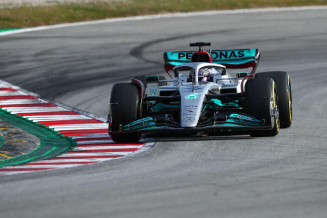 barcelona-spain-february-22-2022-barcelona-spain-february-22-2022-lewis-hamilton-of-mercedes-amg-petronas-during-formula-1-pre-season-test-2022