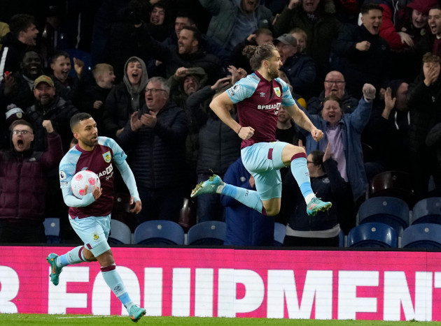 burnley-england-6th-april-2022-jay-rodriguez-of-burnley-celebrates-scoring-their-second-goal-during-the-premier-league-match-at-turf-moor-burnley-picture-credit-should-read-andrew-yates-spor