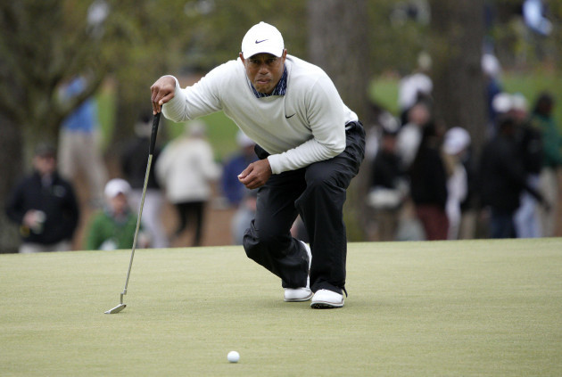 augusta-united-states-09th-apr-2022-tiger-woods-lines-up-a-putt-on-the-3rd-hole-on-the-third-day-of-the-masters-golf-tournament-at-augusta-national-golf-club-in-augusta-georgia-on-saturday-april