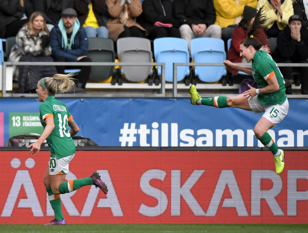 denise-osullivan-and-lucy-quinn-celebrate-their-sides-opening-goal