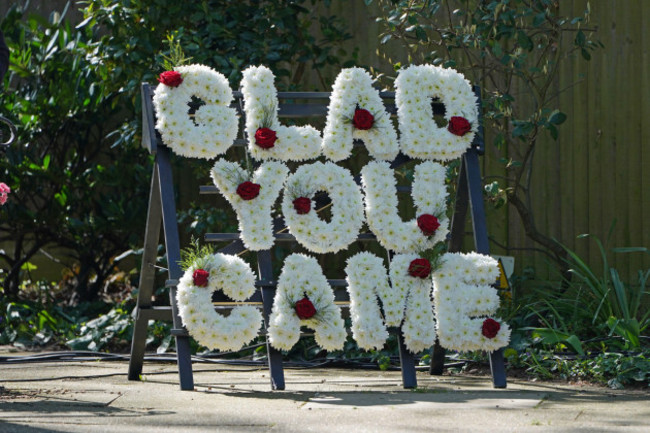 a-floral-tribute-outside-st-francis-of-assisi-church-ahead-of-the-funeral-of-the-wanted-star-tom-parker-in-queensway-petts-wood-in-south-east-london-following-his-death-at-the-age-of-33-last-month