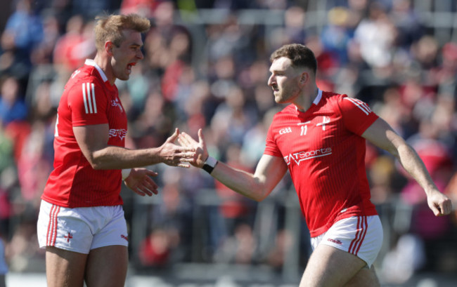 conor-grimes-congratulates-sam-mulroy-on-scoring-a-goal