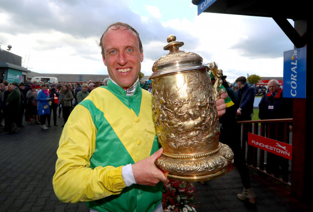 robbie-power-celebrates-winning-the-coral-punchestown-gold-cup-with-sizing-john