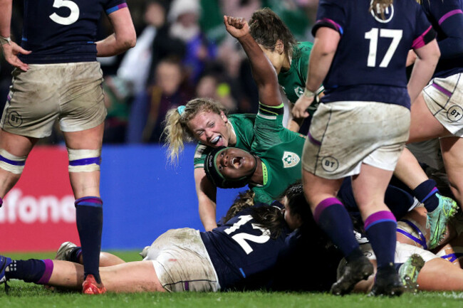 linda-djougang-and-vicky-irwin-celebrate-enya-breens-try