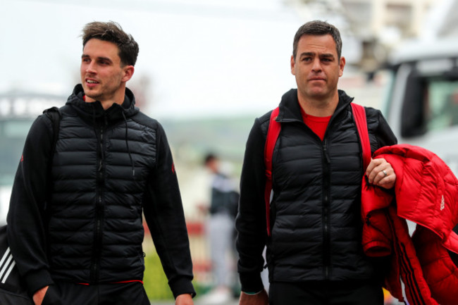 joey-carbery-and-johann-van-graan-arrive