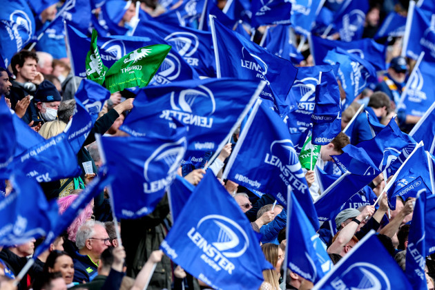 a-view-of-a-connacht-flag-amongst-the-leinster-flags-at-the-aviva-stadium