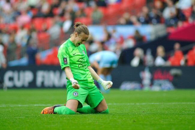 ann-katrin-berger-30-chelsea-celebrates-her-teams-winiing-goal-during-the-womens-fa-cup-final-game-between-man-city-chelsea-at-wembley-stadium-in-birmingham-england-karl