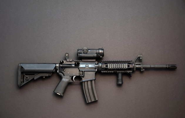 ar-15-assault-rifle-with-high-capacity-magazine-and-red-dot-optic-of-the-type-that-gun-control-advocates-wish-to-ban