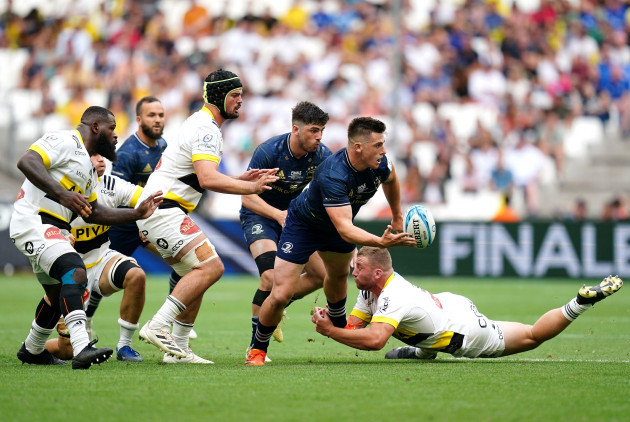 leinsters-dan-sheehan-attempts-to-claim-the-ball-from-pressure-during-the-heineken-champions-cup-final-at-the-stade-velodrome-marseille-picture-date-saturday-may-28-2022