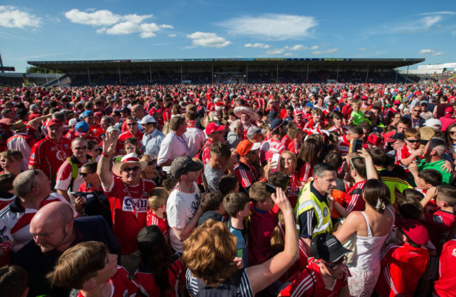 a-view-of-the-pitch-invasion-at-full-time