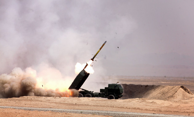 marines-with-romeo-battery-5th-battalion-11th-marine-regiment-regimental-combat-team-7-fire-rockets-from-a-m142-high-mobility-artillery-rocket-system-himars-on-camp-leatherneck-helmand-province