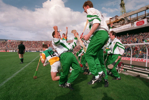 the-offaly-bench-celebrate-at-the-final-whistle-1994