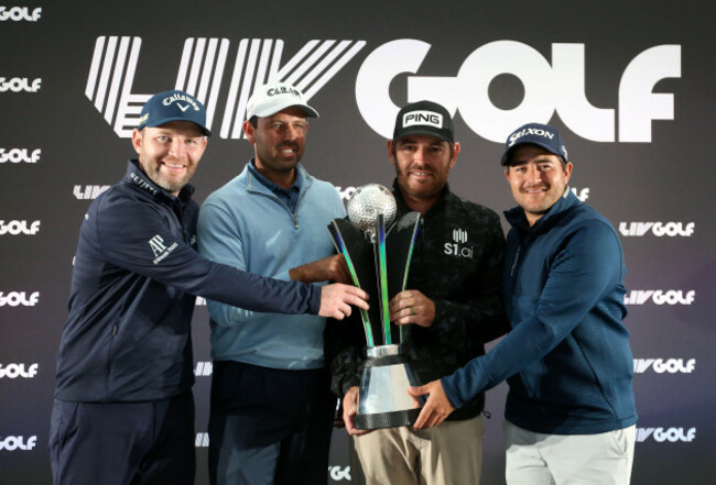 file-photo-dated-11-06-2022-of-left-to-right-south-africas-branden-grace-south-africas-charl-schwartzel-captain-south-africas-louis-oosthuizen-and-south-africas-hennie-du-plessis-of-team-stin