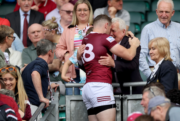 kieran-martin-embraces-tom-farrell-father-of-former-westmeath-goalkeeper-eoin-farrell-who-passed-away-last-week