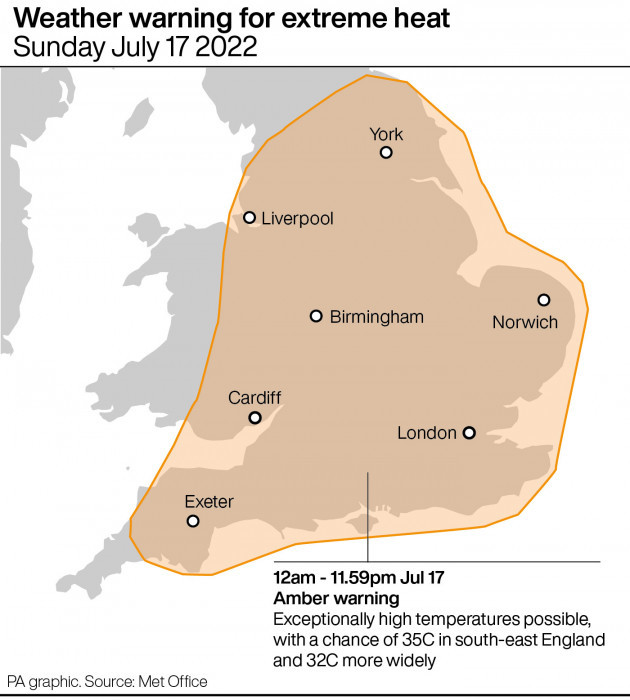 Extreme Heat Warning Issued In UK As Temperatures Set To Soar Into 30s