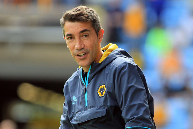 coventry-uk-01st-aug-2021-wolverhampton-wanderers-head-coach-bruno-lage-looks-on-from-the-touchline-pre-season-friendly-match-coventry-city-v-wolverhampton-wanderers-at-coventry-building-society